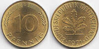 BRD 10 Pfennig Stahl/tombakplattiert -