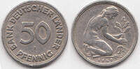 BRD 50 Pfennig Kupfer/Nickel - Bank Deutscher Länder -