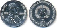 DDR 10 Mark Carl Maria von Weber - Silber