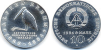 DDR 10 Mark Alfred Brehm - Silber