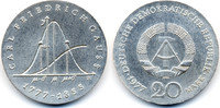 DDR 20 Mark Carl Friedrich Gauss - Silber