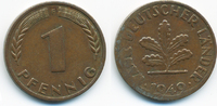 BRD 1 Pfennig Stahl/kupferplattiert - Verprägung