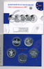 BRD 5x 10 Euro Gedenkmünzen Set 2007 im Blister