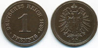 Kaiserreich 1 Pfennig kleiner Adler - Kupfer