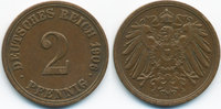 Kaiserreich 2 Pfennig großer Adler - Kupfer