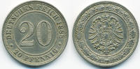 Kaiserreich 20 Pfennig kleiner Adler - Kupfer/Nickel