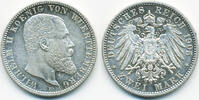 Württemberg 2 Mark Wilhelm 1891-1918
