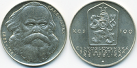 Tschechoslowakei - Czechoslovakia 100 Kronen CSSR 1960-1990 – Karl Marx