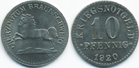Braunschweig 10 Pfennig Braunschweig Herzogtum - Eisen 1920 (Funck 56.5c)
