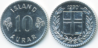 Island - Iceland 10 Aurar Republik
