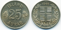 Island - Iceland 25 Aurar Republik