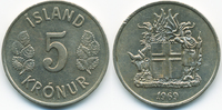 Island - Iceland 5 Kronur Republik