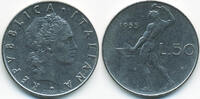 Italien - Italy 50 Lire Republik seit 1946