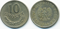 Polen - Poland 10 Groszy Volksrepublik 1949-1990 – Kupfer/Nickel