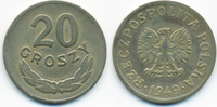 Polen - Poland 20 Groszy Volksrepublik 1949-1990 – Kupfer/Nickel