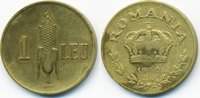 Rumänien - Romania 1 Leu Carol II. 1930-1940