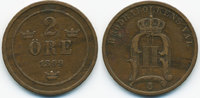 Schweden - Sweden 2 Oere Oscar II. 1872-1907