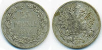 Finnland - Finland 25 Penniä Nikolaus II. von Russland 1894-1917