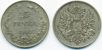 Finnland - Finland 25 Penniä Nikolaus II. von Russland 1894-1917