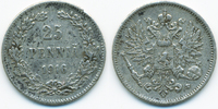 Finnland - Finland 25 Penniä Nikolaus II. von Russland 1894-1917