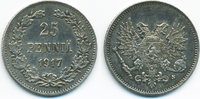 Finnland - Finland 25 Penniä Nikolaus II. von Russland 1894-1917