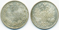 Finnland - Finland 50 Penniä Nikolaus II. von Russland 1894-1917