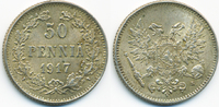 Finnland - Finland 50 Penniä Nikolaus II. von Russland 1894-1917