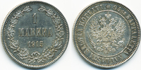 Finnland - Finland 1 Markkaa Nikolaus II. von Russland 1894-1917