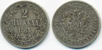 Finnland - Finland 2 Markkaa Alexander II. von Russland 1855-1881