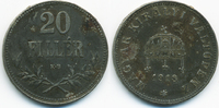 Ungarn - Hungary 20 Filler Franz Josef I. 1848-1916