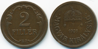Ungarn - Hungary 2 Filler Regierung Horthy 1920-1944