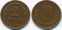 Ungarn - Hungary 2 Filler Regierung Horthy 1920-1944