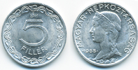 Ungarn - Hungary 5 Filler Volksrepublik 1949-1989