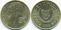 Zypern - Cyprus 20 Cents Republik 1960-2001