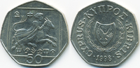Zypern - Cyprus 50 Cents Republik 1960-2001