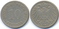 Kaiserreich 10 Pfennig großer Adler - Kupfer/Nickel -
