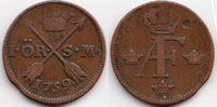Schweden - Sweden 1 Oere Adolf Friedrich 1751-1771 -