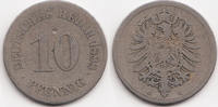 Kaiserreich 10 Pfennig kleiner Adler - Kupfer/Nickel -