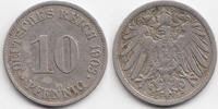 Kaiserreich 10 Pfennig großer Adler - Kupfer/Nickel -