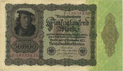 Deutsches Reich Inflation 1919-1924 50 000 Mark Rosenberg Nr. 78 -