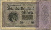 Deutsches Reich Inflation 1919-1924 100 000 Mark Rosenberg Nr. 82a - Reichsdruck KN 2xVS -