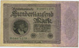 Deutsches Reich Inflation 1919-1924 100 000 Mark Rosenberg Nr. 82a - Reichsdruck KN 2xVS -