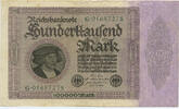 Deutsches Reich Inflation 1919-1924 100 000 Mark Rosenberg Nr. 82a - Reichsdruck KN 2xVS -