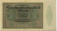 Deutsches Reich Inflation 1919-1924 500 000 Mark Rosenberg Nr. 87f – Firmendruck KN 1xVS FZ AC -