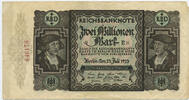 Deutsches Reich Inflation 1919-1924 2 Millionen Mark Rosenberg Nr. 89b – KN 18 mm lang -