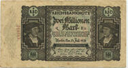 Deutsches Reich Inflation 1919-1924 2 Millionen Mark Rosenberg Nr. 89b – KN 18 mm lang -