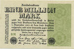 Deutsches Reich Inflation 1919-1924 1 Million Mark Rosenberg Nr. 101d – WZ Wellen -