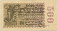 Deutsches Reich Inflation 1919-1924 500 Millionen Mark Rosenberg Nr. 109b – Firmendruck WZ Kreuzblüten KN 6stellig FZ Z -