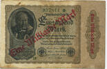 Deutsches Reich Inflation 1919-1924 1 Milliarde Mark Rosenberg Nr. 110c – Firmendruck KN 6stellig grün ohne FZ -
