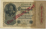 Deutsches Reich Inflation 1919-1924 1 Milliarde Mark Rosenberg Nr. 110c – Firmendruck KN 6stellig grün ohne FZ -